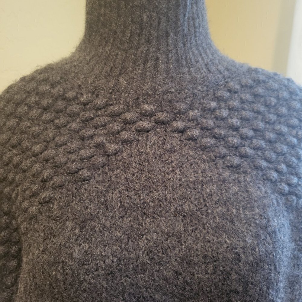 NWOT Free People Women's Bradley Charcoal Heather Knitted Pullover Sweater Sz M - Picture 8 of 11
